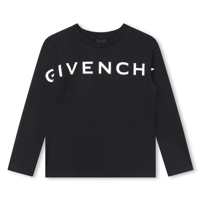 男童黑色Logo棉T恤