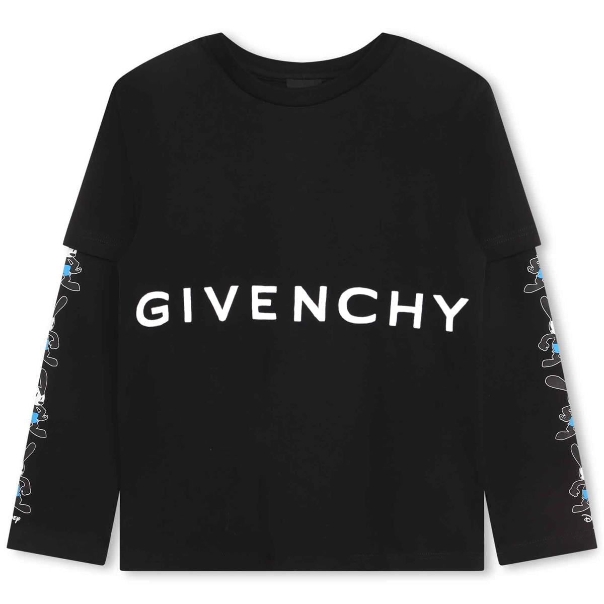 男童黑色Logo棉T恤