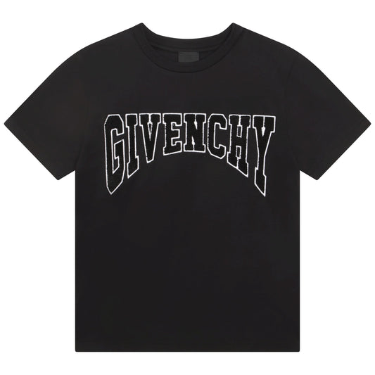 男童黑色Logo棉T恤