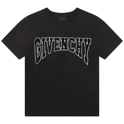 男童黑色Logo棉T恤