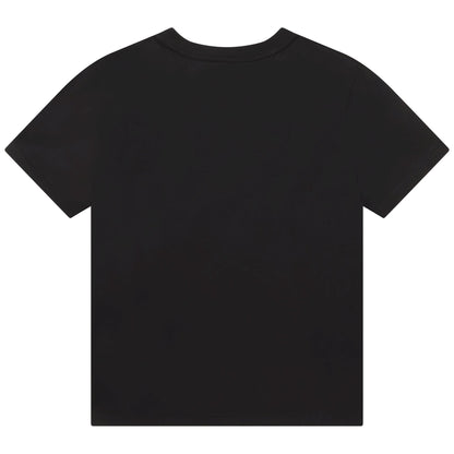 男童黑色Logo棉T恤