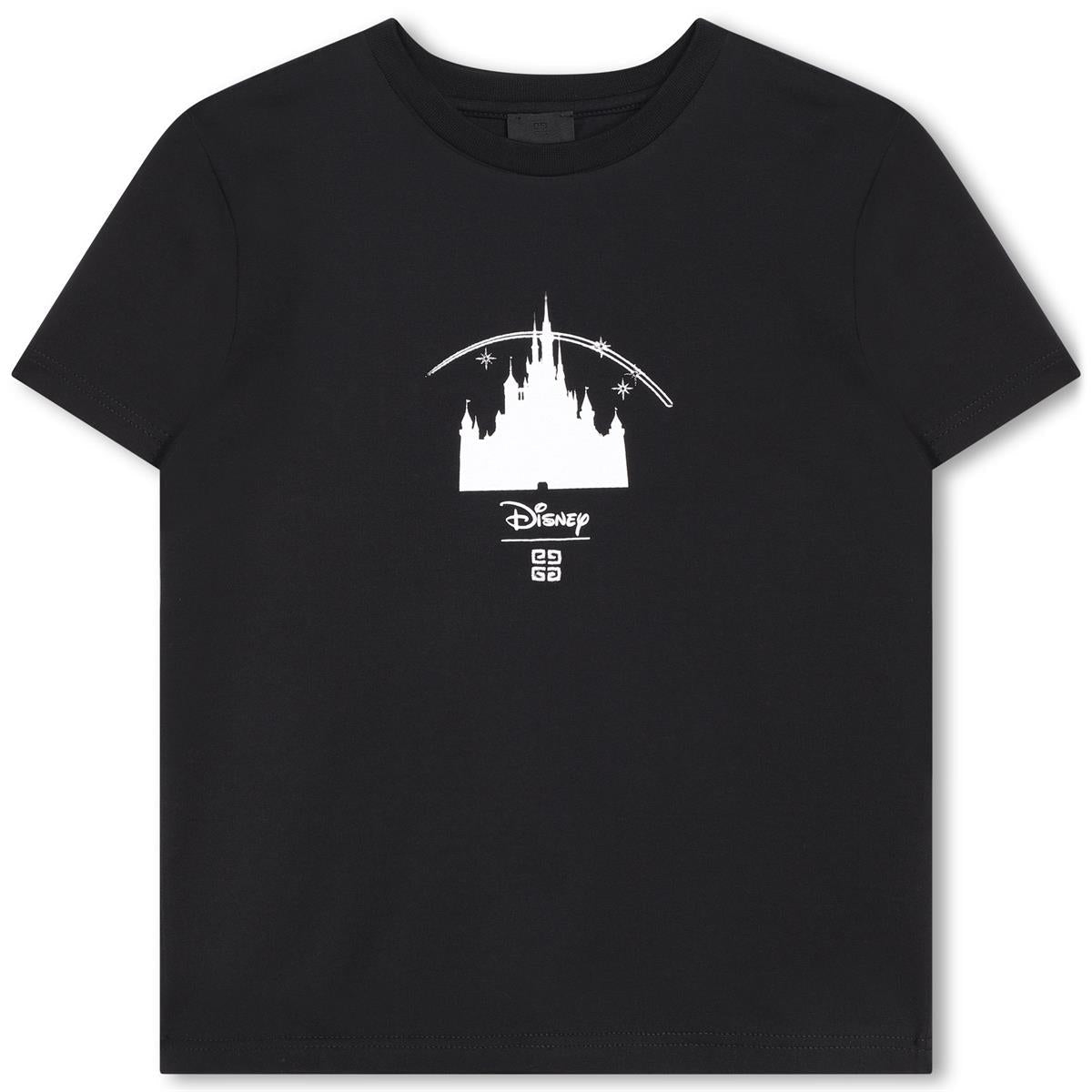 男童黑色印花棉T恤