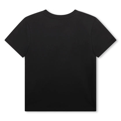 男童黑色Logo棉T恤