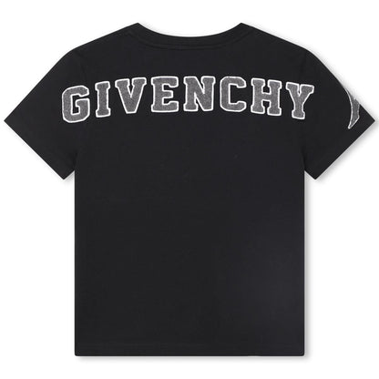 男童黑色Logo棉T恤