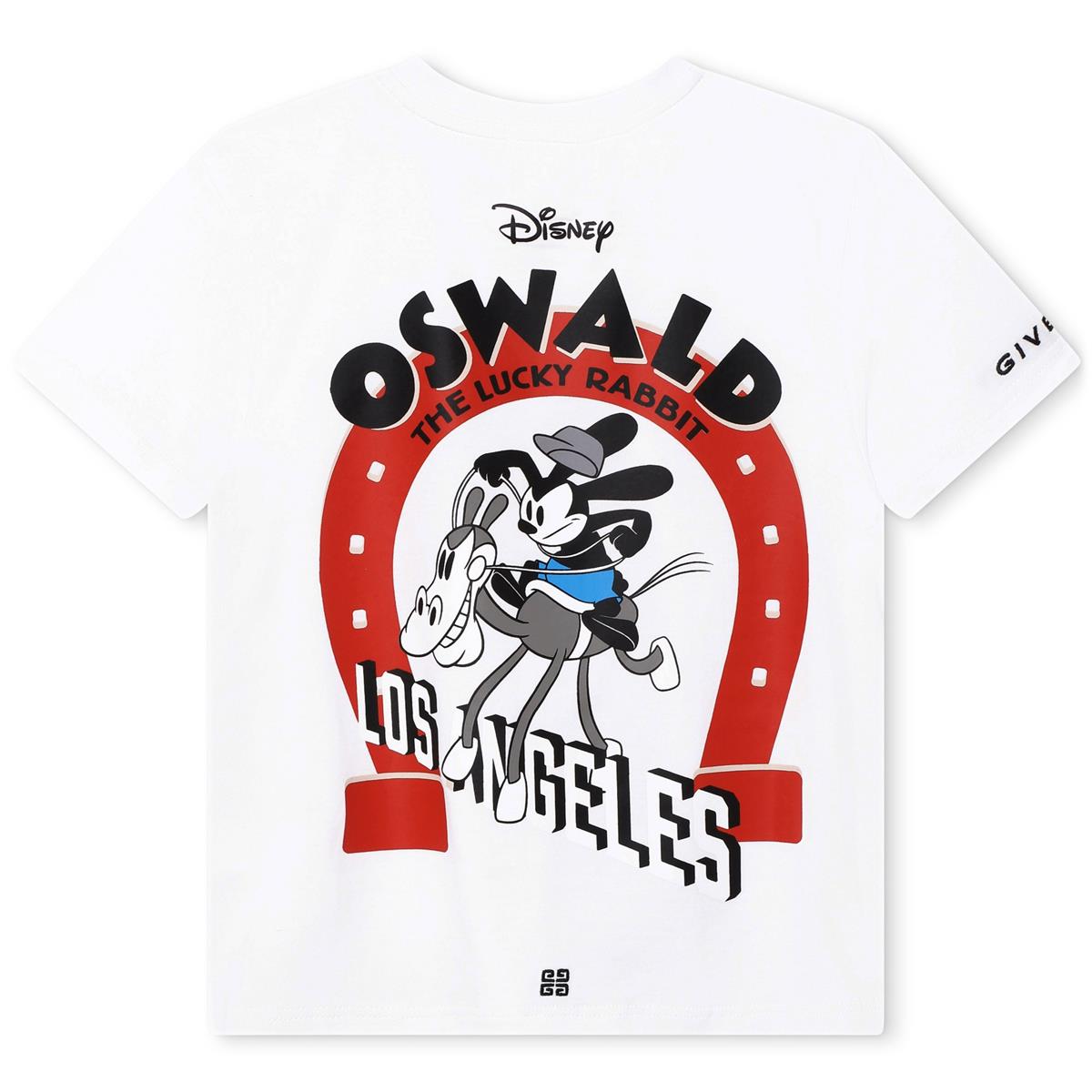 男童白色印花棉T恤