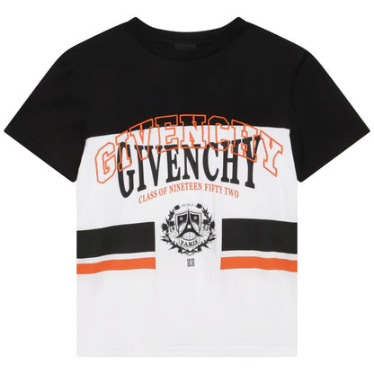 男童黑色Logo棉T恤