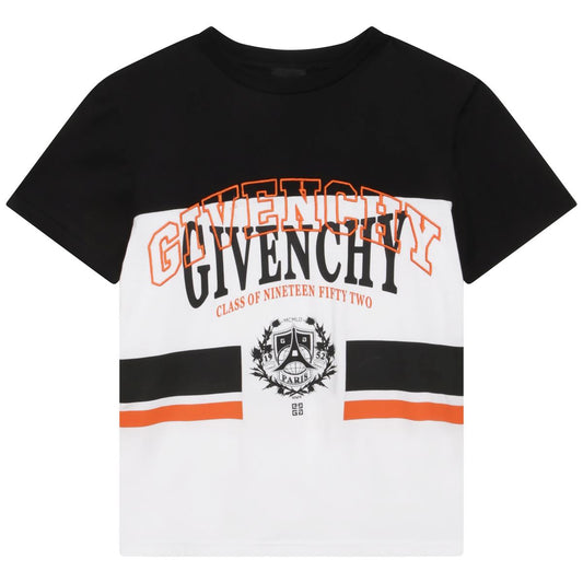 男童黑色Logo棉T恤