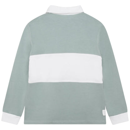 男童绿色Logo棉T恤