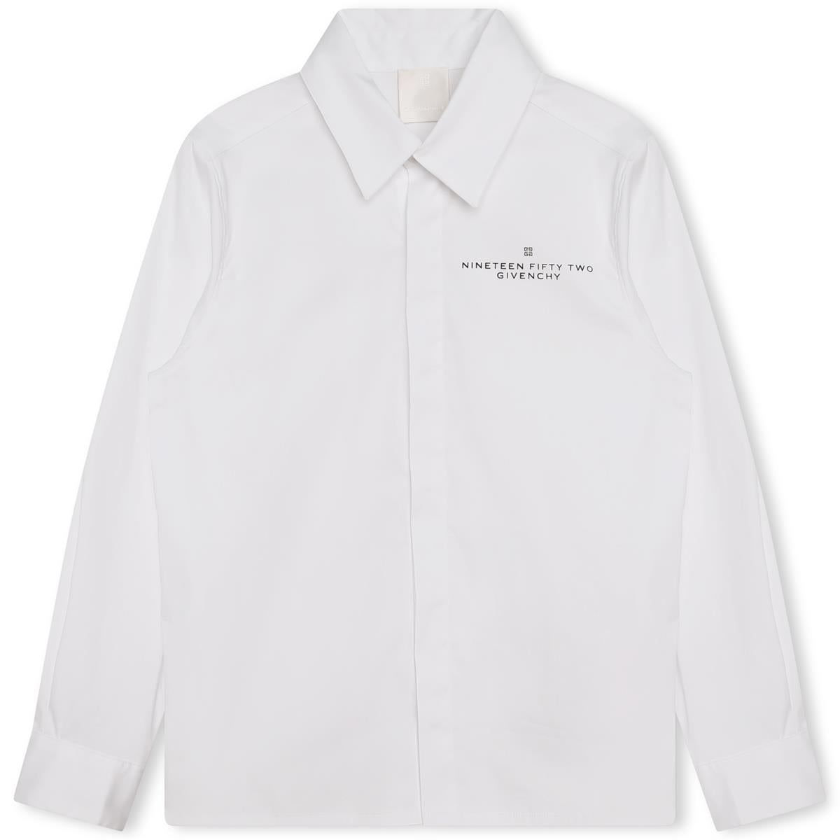 男童白色棉衬衫