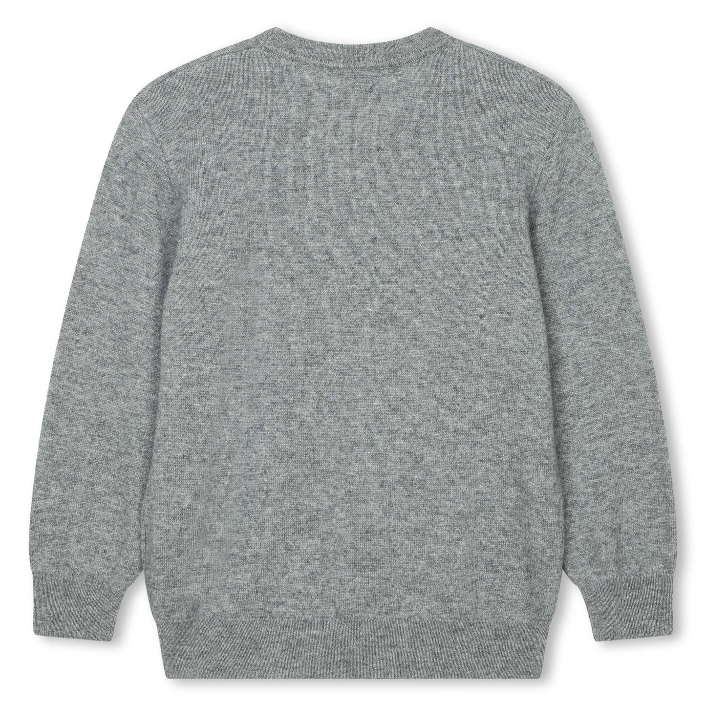 男童灰色Logo羊毛毛衣