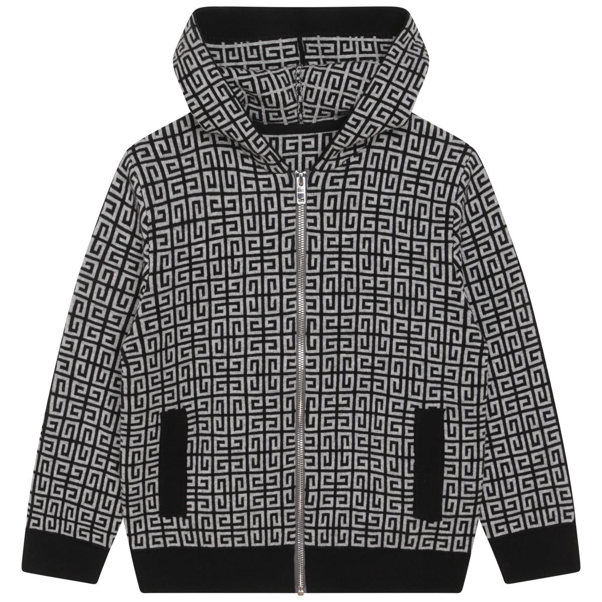 男童深灰色棉拉链上衣