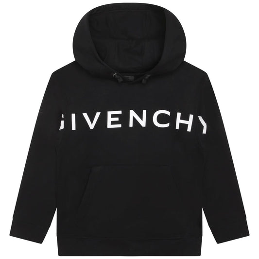 男童黑色Logo卫衣