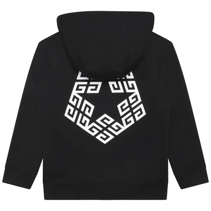 男童黑色Logo卫衣