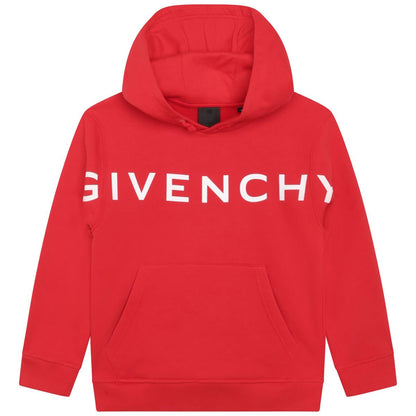 男童红色Logo卫衣