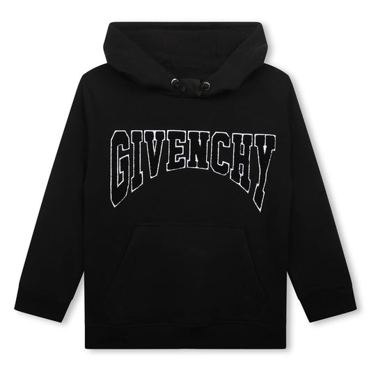 男童黑色Logo卫衣