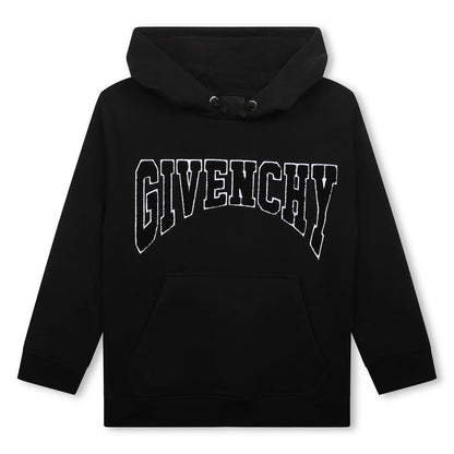 男童黑色Logo卫衣