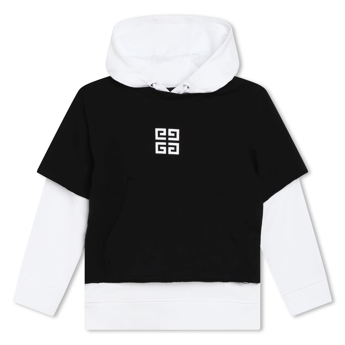 男童黑色连帽卫衣