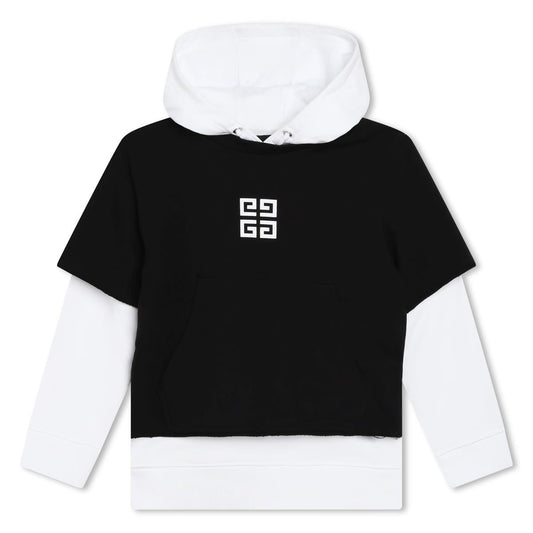 男童黑色连帽卫衣