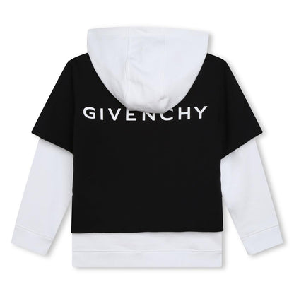 男童黑色连帽卫衣