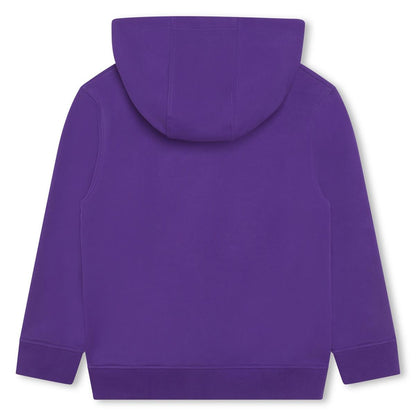 男童紫色Logo卫衣