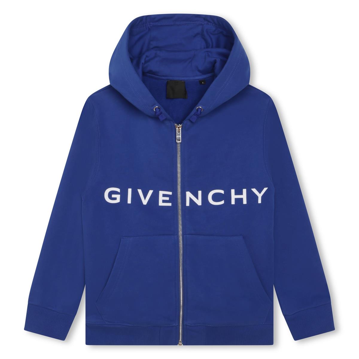 男童蓝色拉链上衣