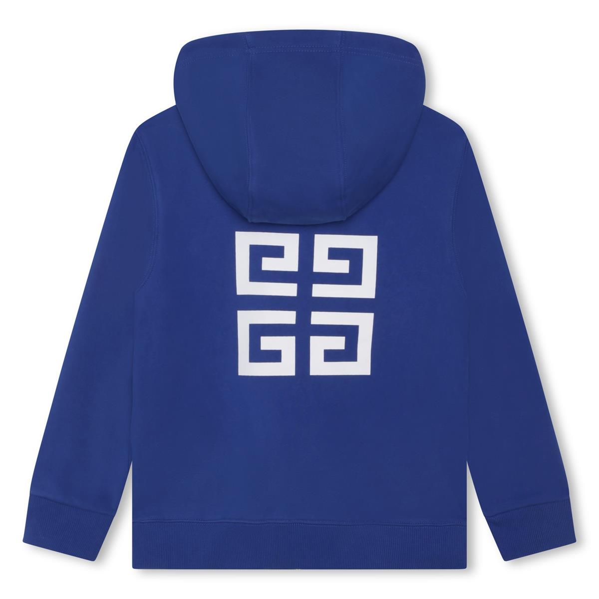 男童蓝色拉链上衣