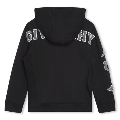 男童黑色拉链上衣