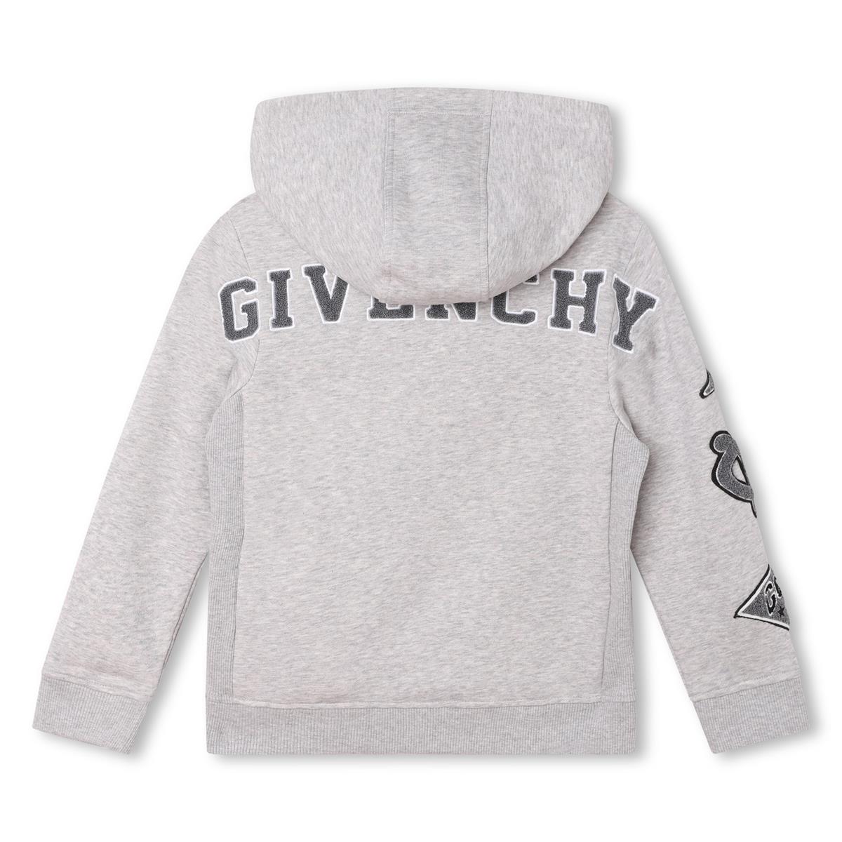 男童灰色拉链上衣