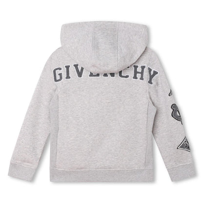 男童灰色拉链上衣