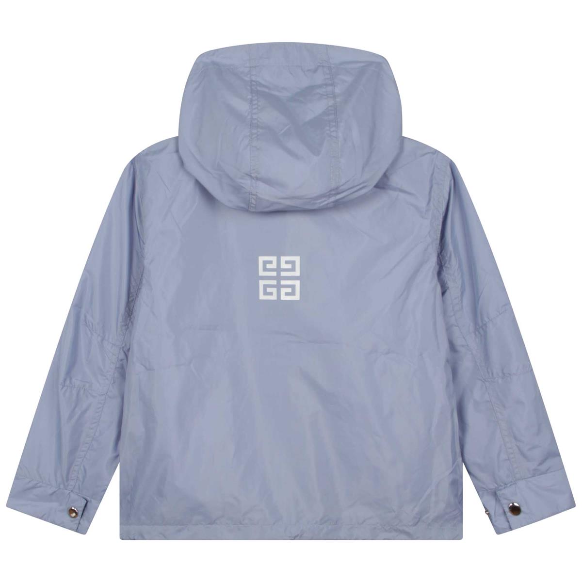 儿童蓝色连帽卫衣