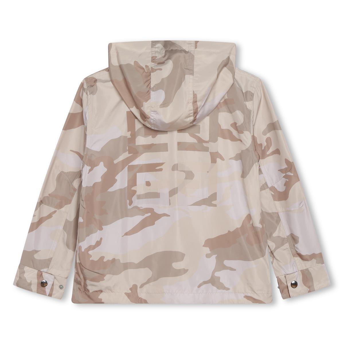 儿童米色连帽卫衣