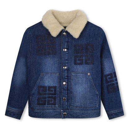 男童蓝色牛仔夹克