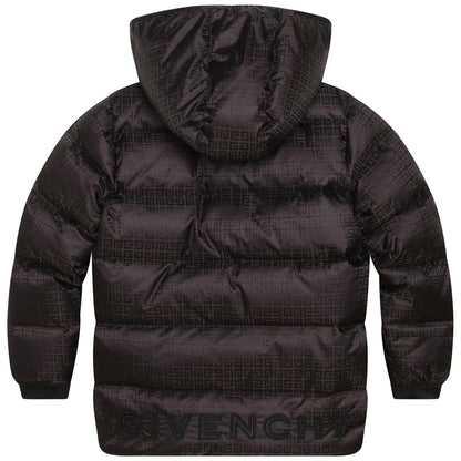 男童黑色羽绒服