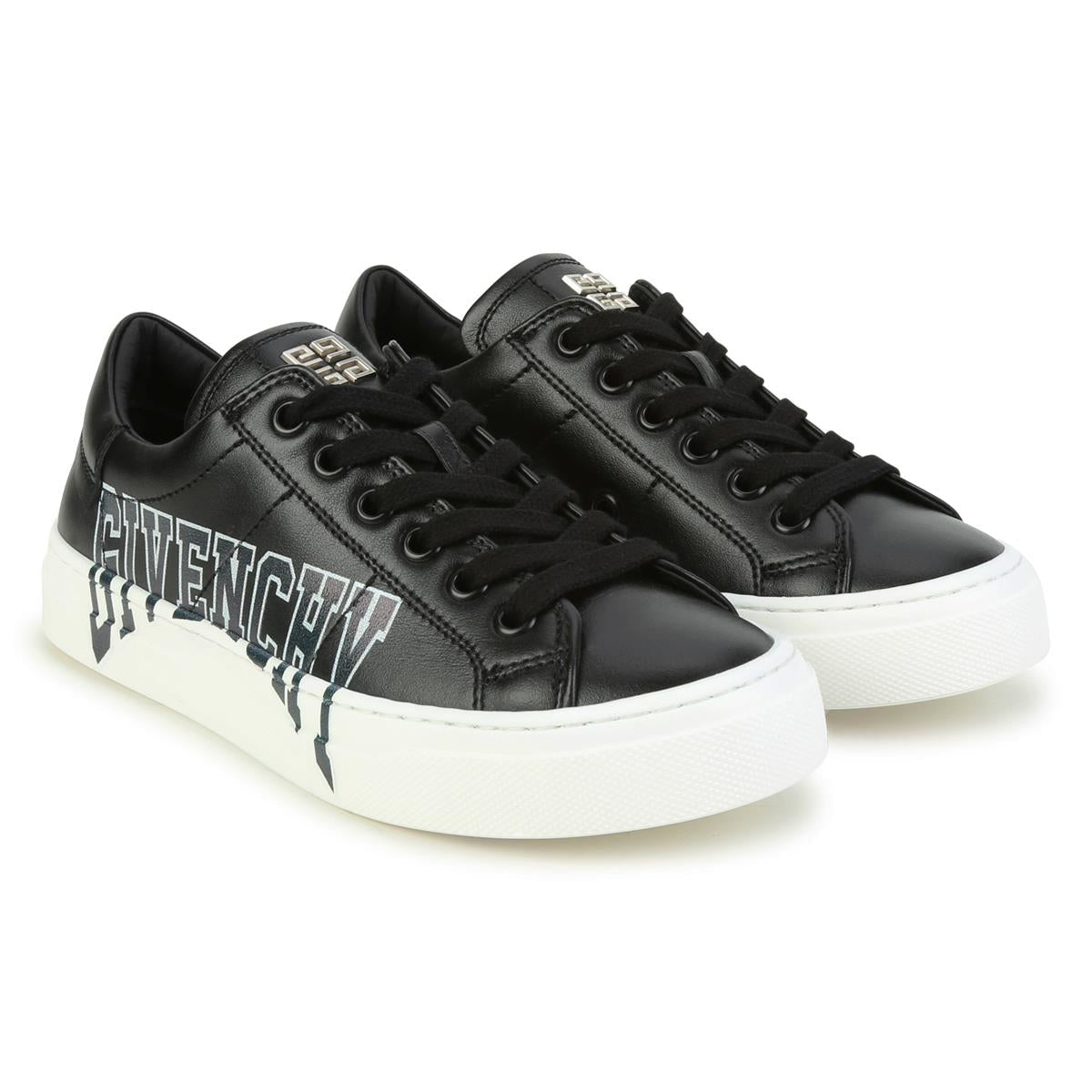 儿童黑色Logo运动鞋