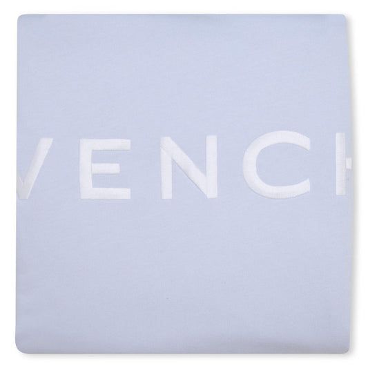 婴儿蓝色Logo毯子