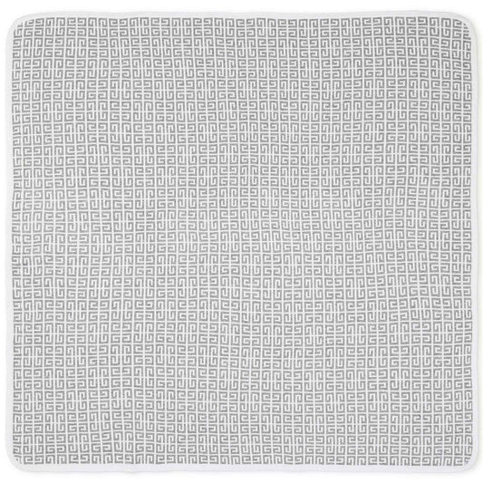 婴儿灰色Logo毯子