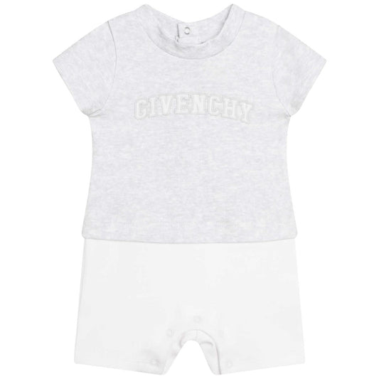 婴儿灰色连体衣