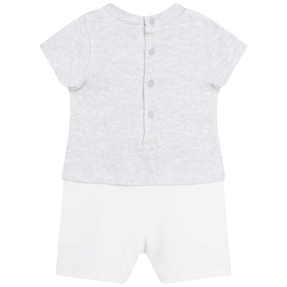 婴儿灰色连体衣