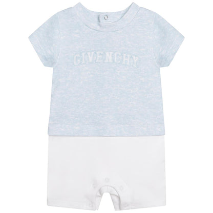 婴儿蓝色连体衣