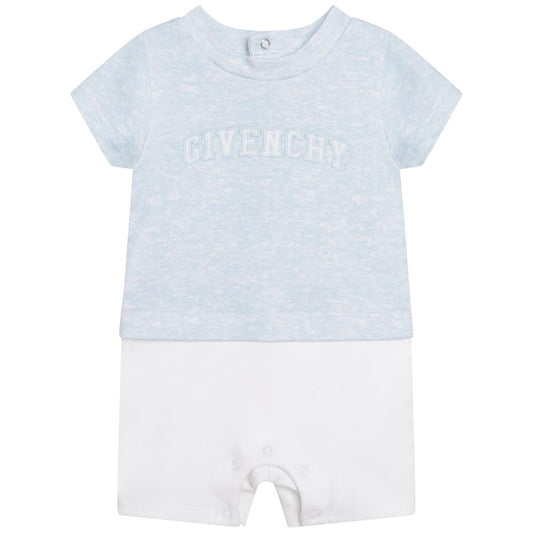 婴儿蓝色连体衣