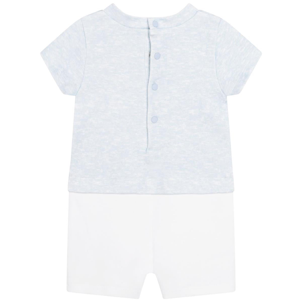 婴儿蓝色连体衣