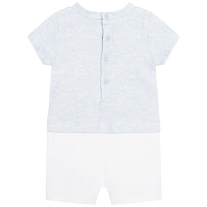 婴儿蓝色连体衣