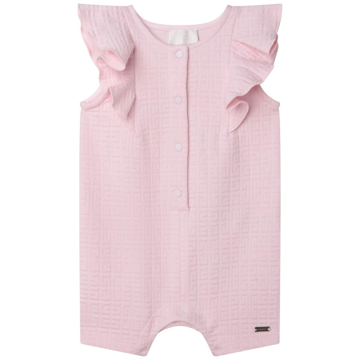 婴儿粉色连体衣