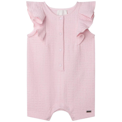 婴儿粉色连体衣