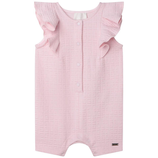 婴儿粉色连体衣