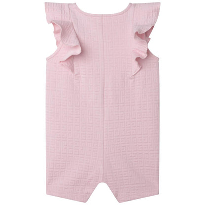 婴儿粉色连体衣