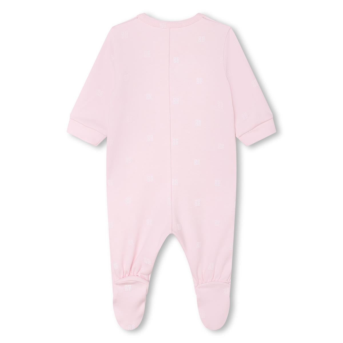 女婴粉色棉连体衣