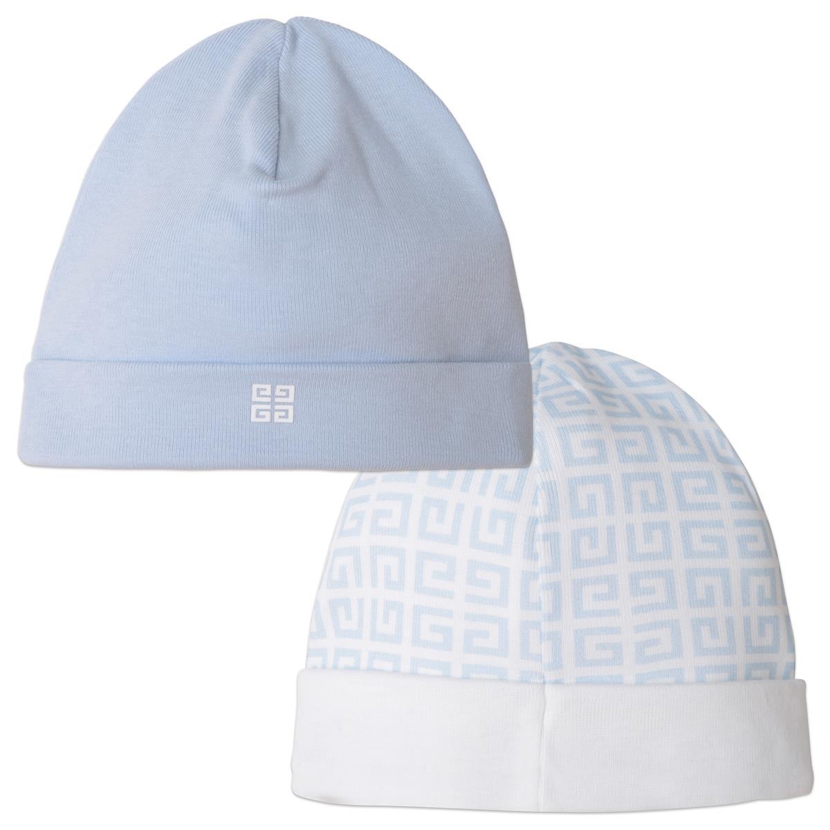 婴儿蓝色帽子 (2件)