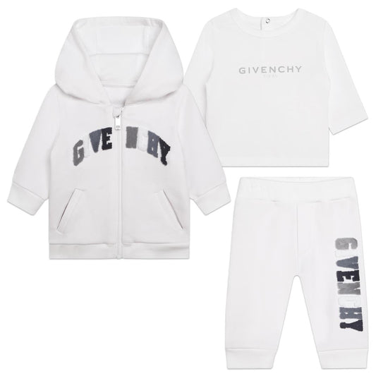 婴儿白色棉套装