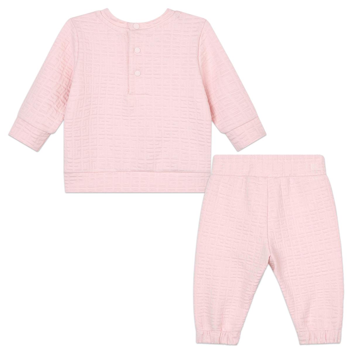 女婴粉色棉套装